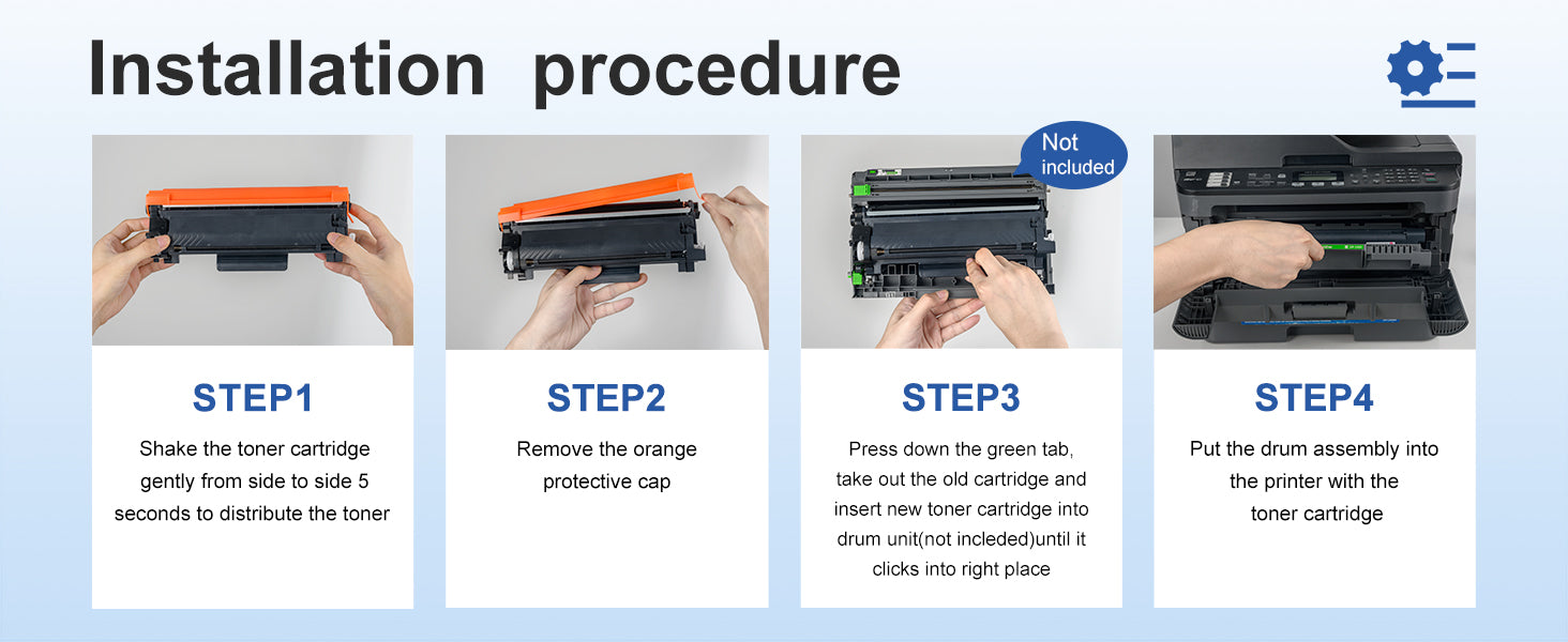 How to install Brother tn760 toner?