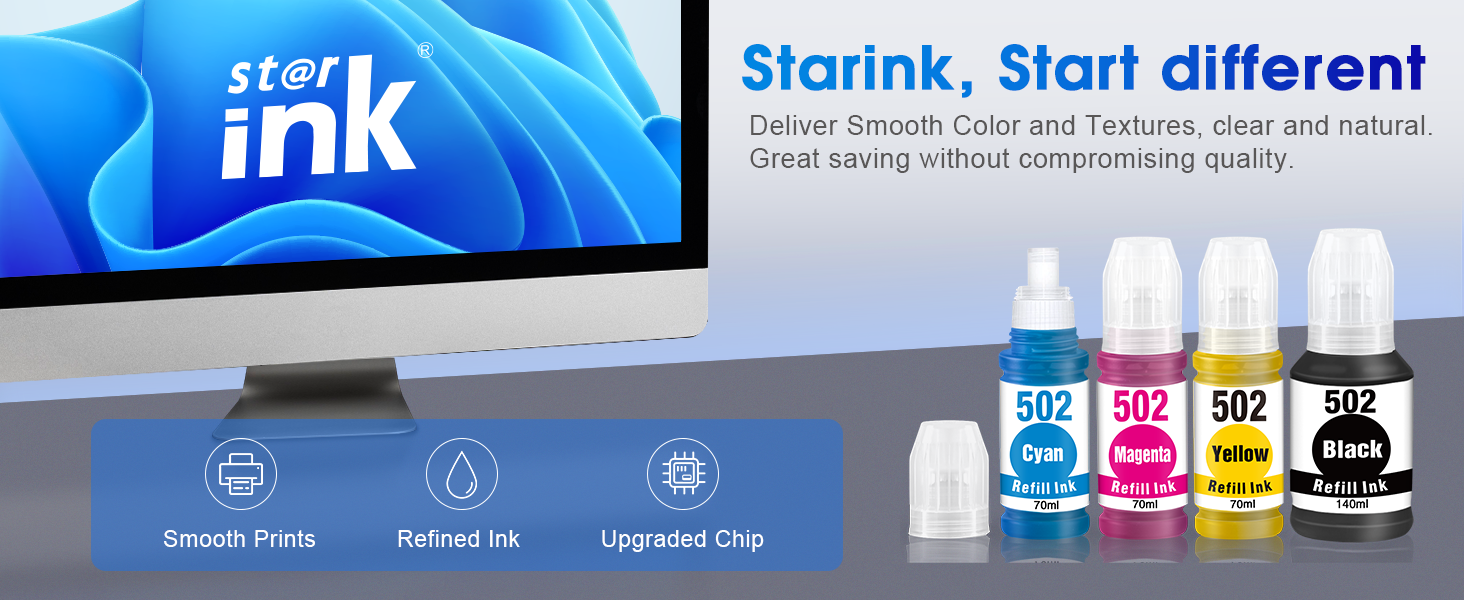 Starink, Start different st@r ink Deliver Smooth Color and Textures