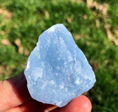 Blue Angelite stone 