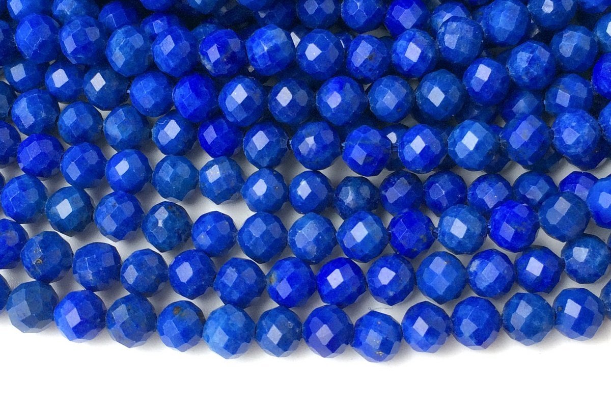 AAA Natural Lapis Lazuli Beads, Lapis Faceted Rondelle Beads