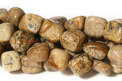 15.5" 5~7mm Natural Picture jasper pebbles beads,yellow potato beads, small nugget beads