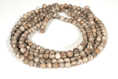15.5" Natural maifanite stone round beads 6mm/8mm/10mm/12mm,Grey mix color gemstone beads