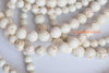 14mm/16mm Natural Cream White howlite round beads