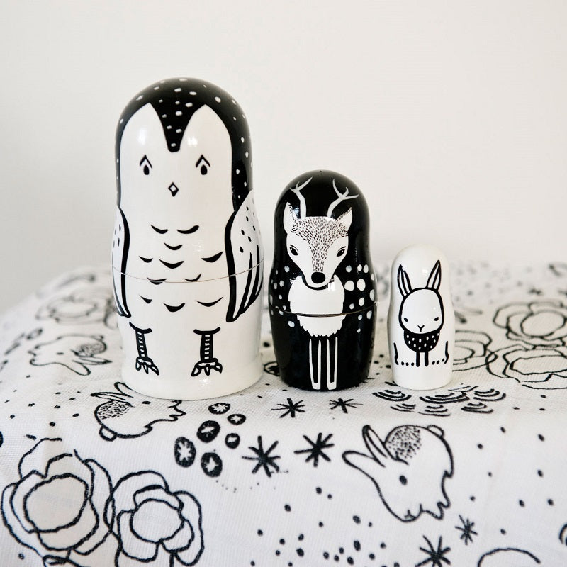 woodland nesting dolls