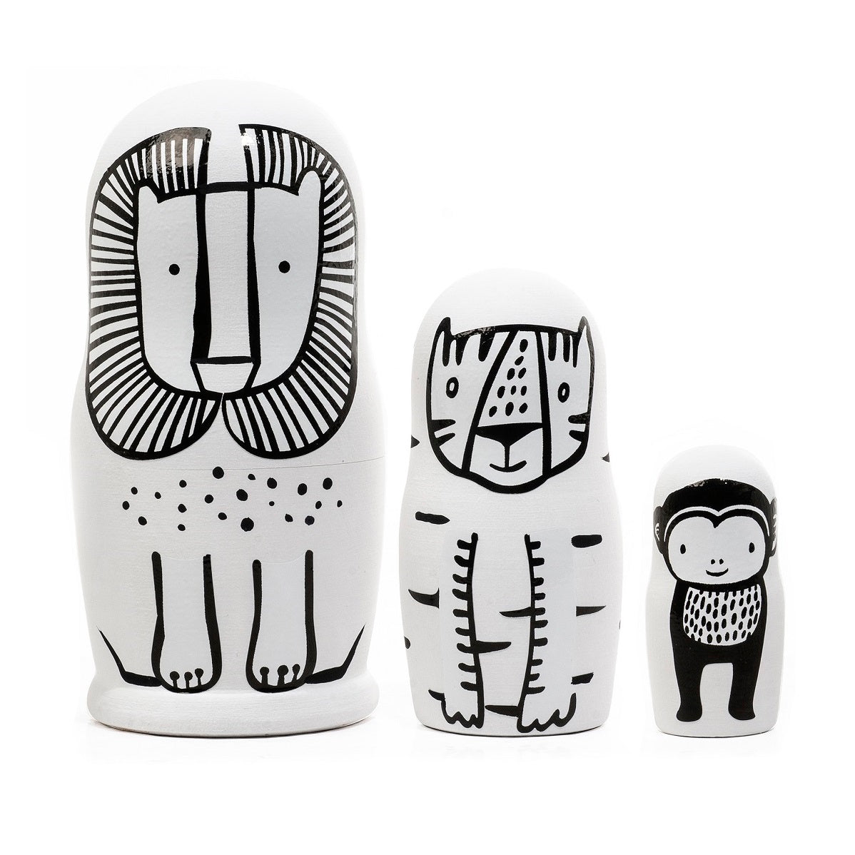 Wild Animals Nesting Dolls By Wee Gallery Minifili