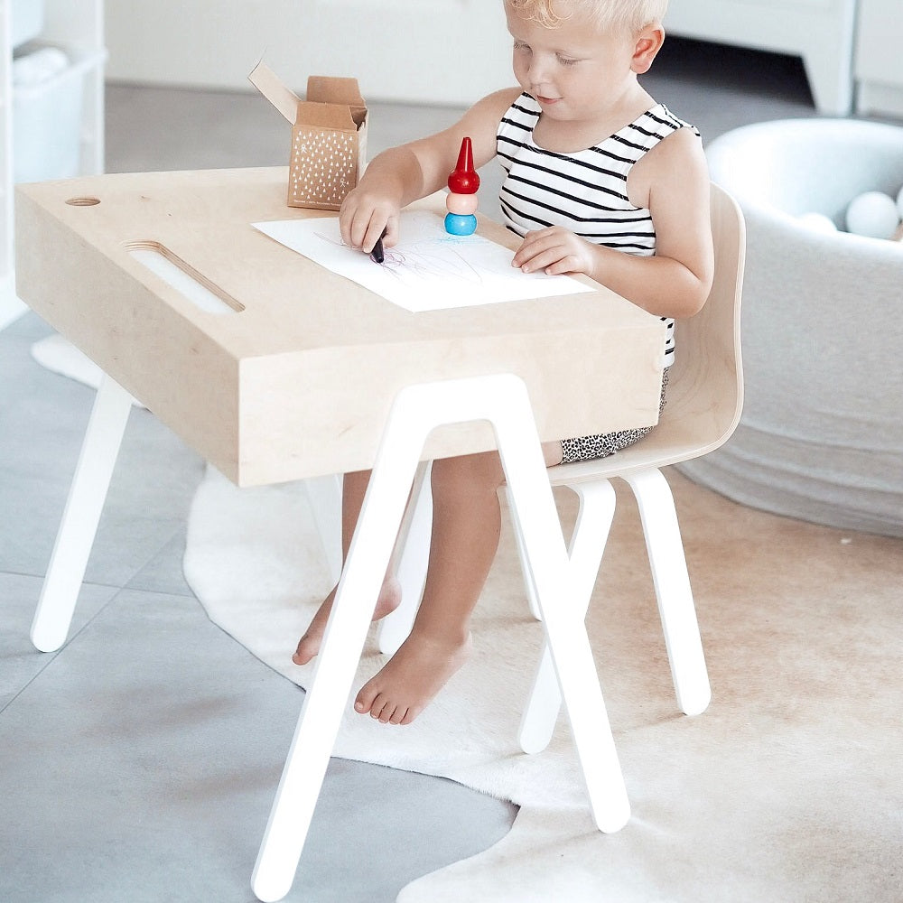Kids Desk Chair Small White By In2wood Minifili