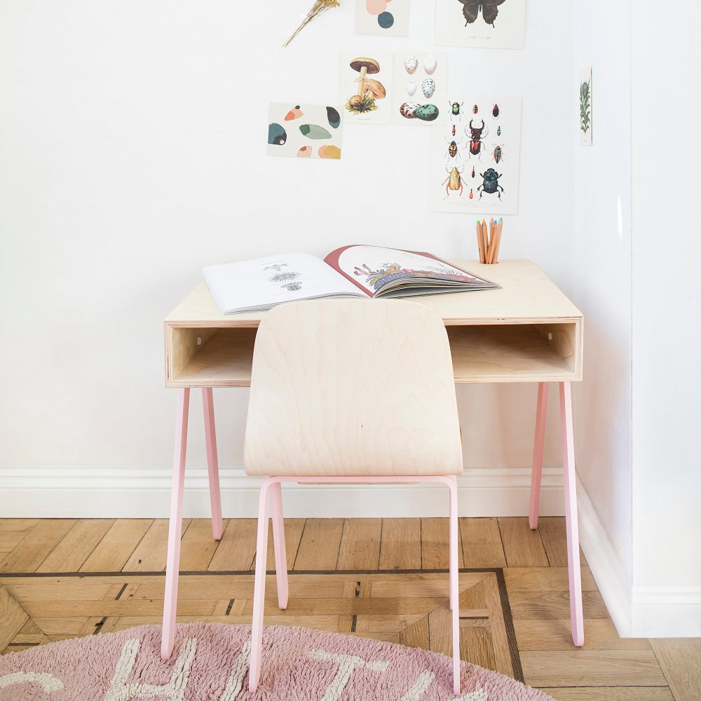 pink kids desk