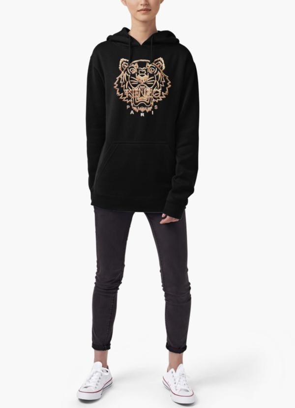 women's kenzo black tiger sweatshirt