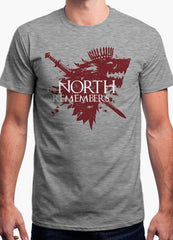 game of thrones t shirt the north remembers