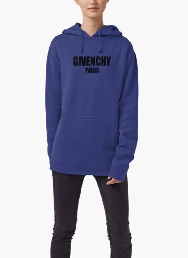 givenchy paris blue hoodie