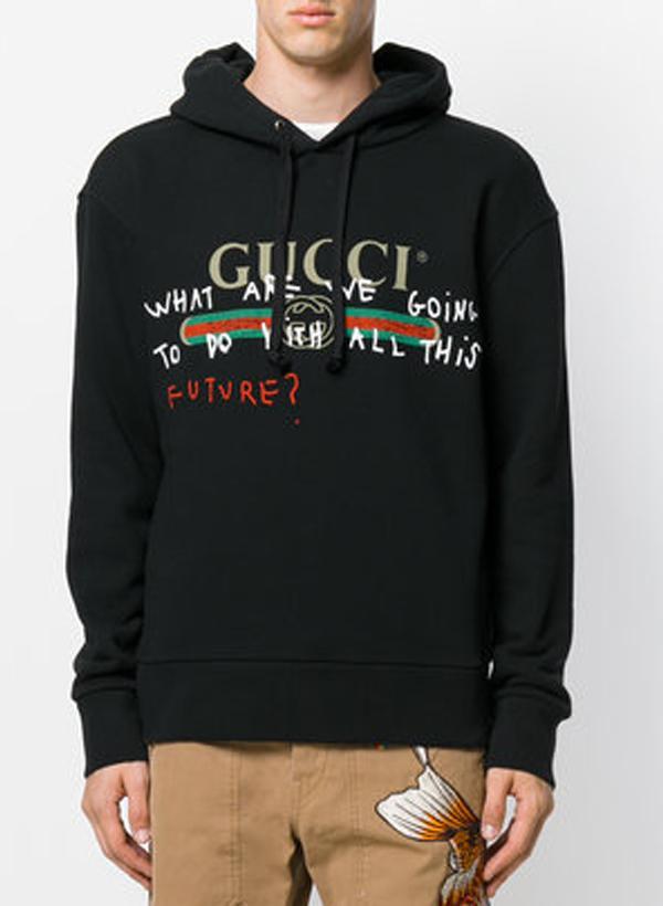 black hoodie gucci