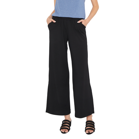 Women's Sarah Liller Easy Wide Leg Elastic Waist Jersey Pants — Sarah  Liller San Francisco