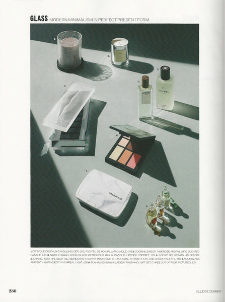 Cochine as seen on Elle Magazine's article "Glass - Modern minimalism in present form"