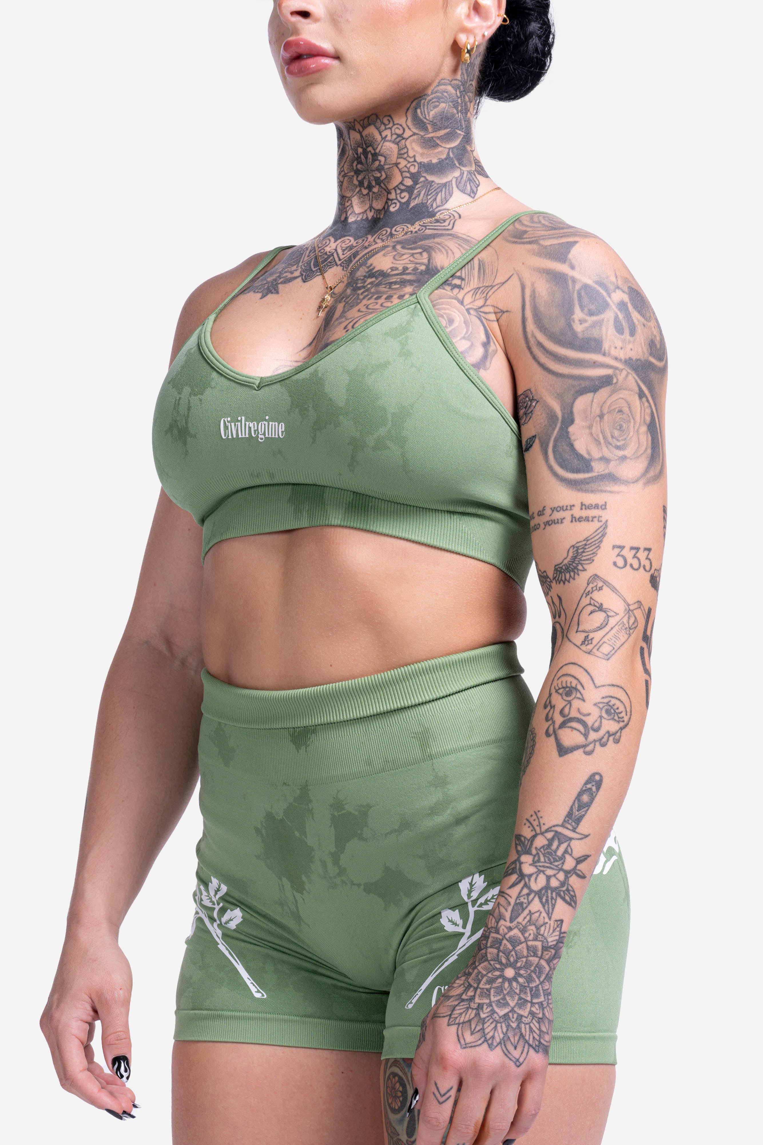 Kelly Seamless Bra in Watercress Reaper Wash