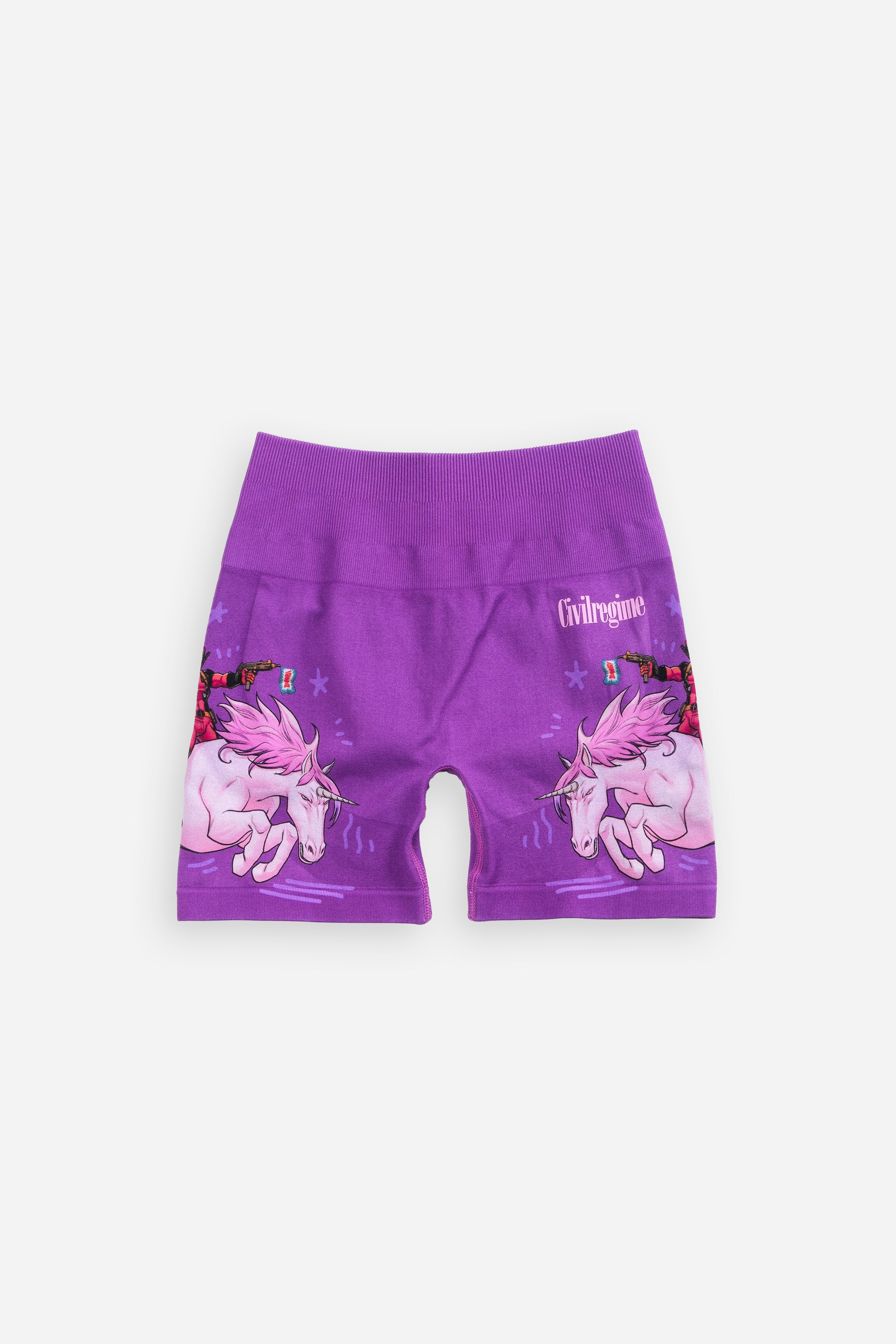 Kelly Seamless Shorts in Deadpool Purple