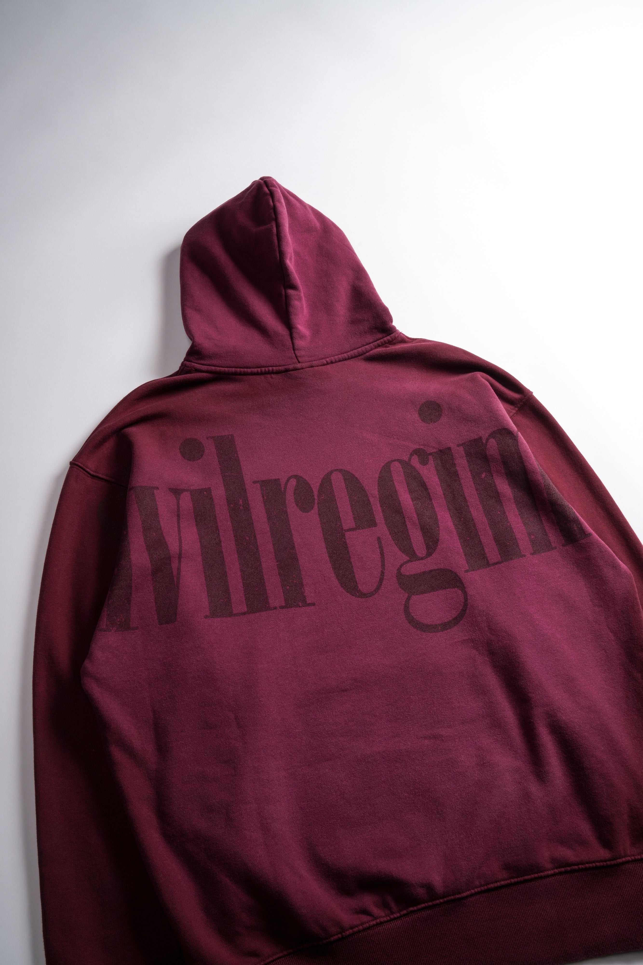 Concrete Snap Hoodie in Oxblood