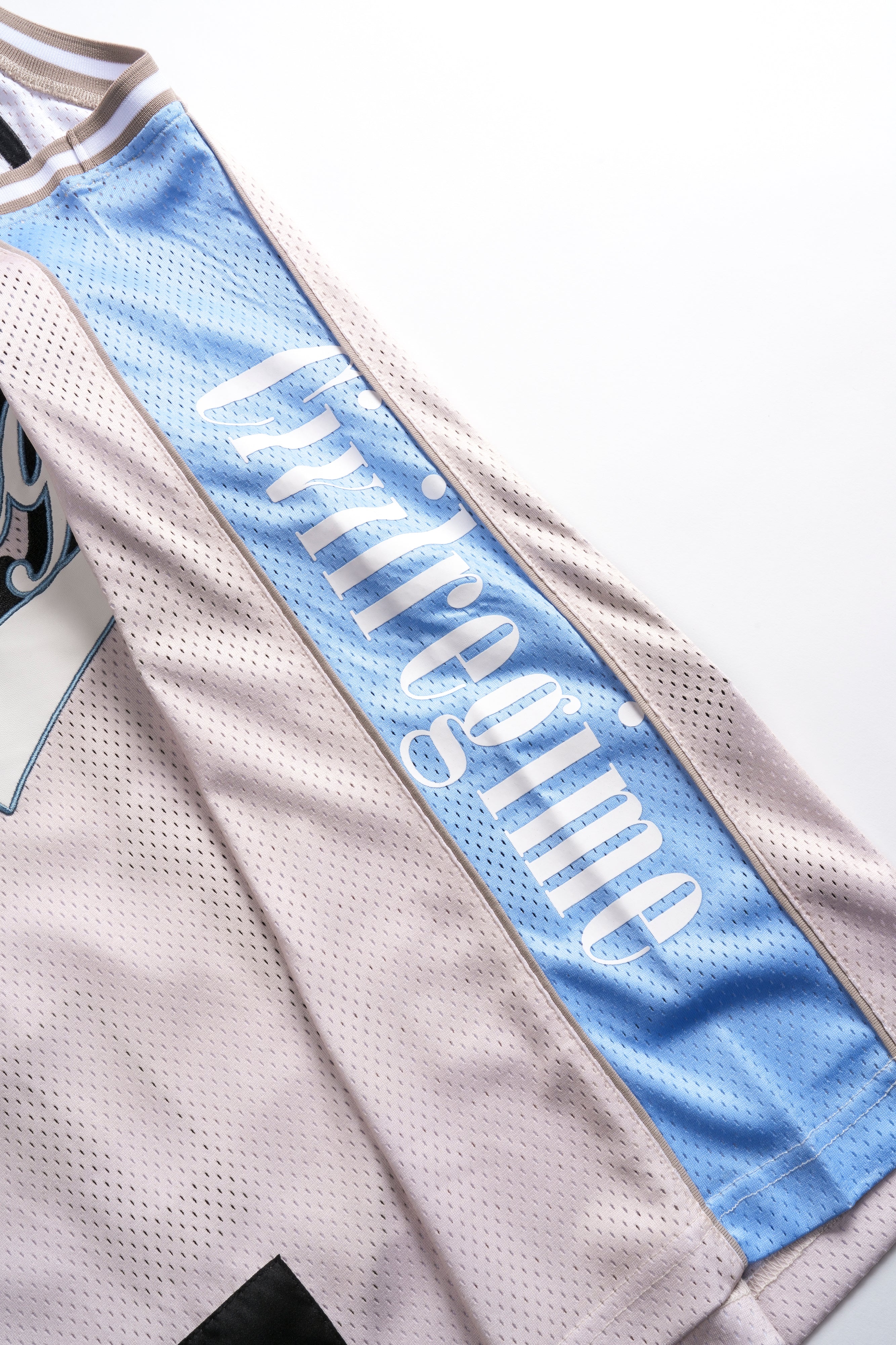 Major Basketball Jersey in Almond Milk/Pale Blue