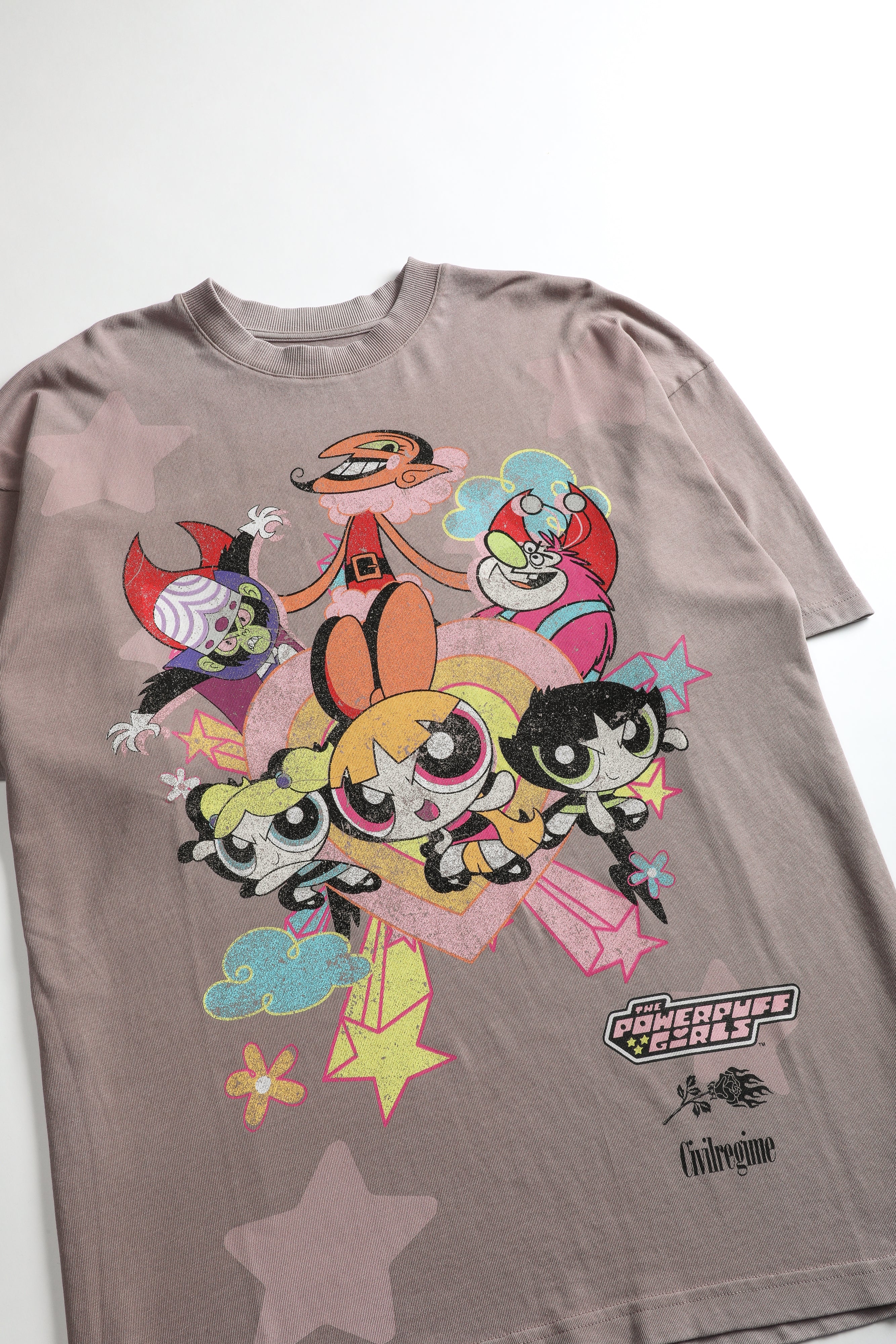 Powerpuff Girls American Classic Oversized Tee in Vintage Rose