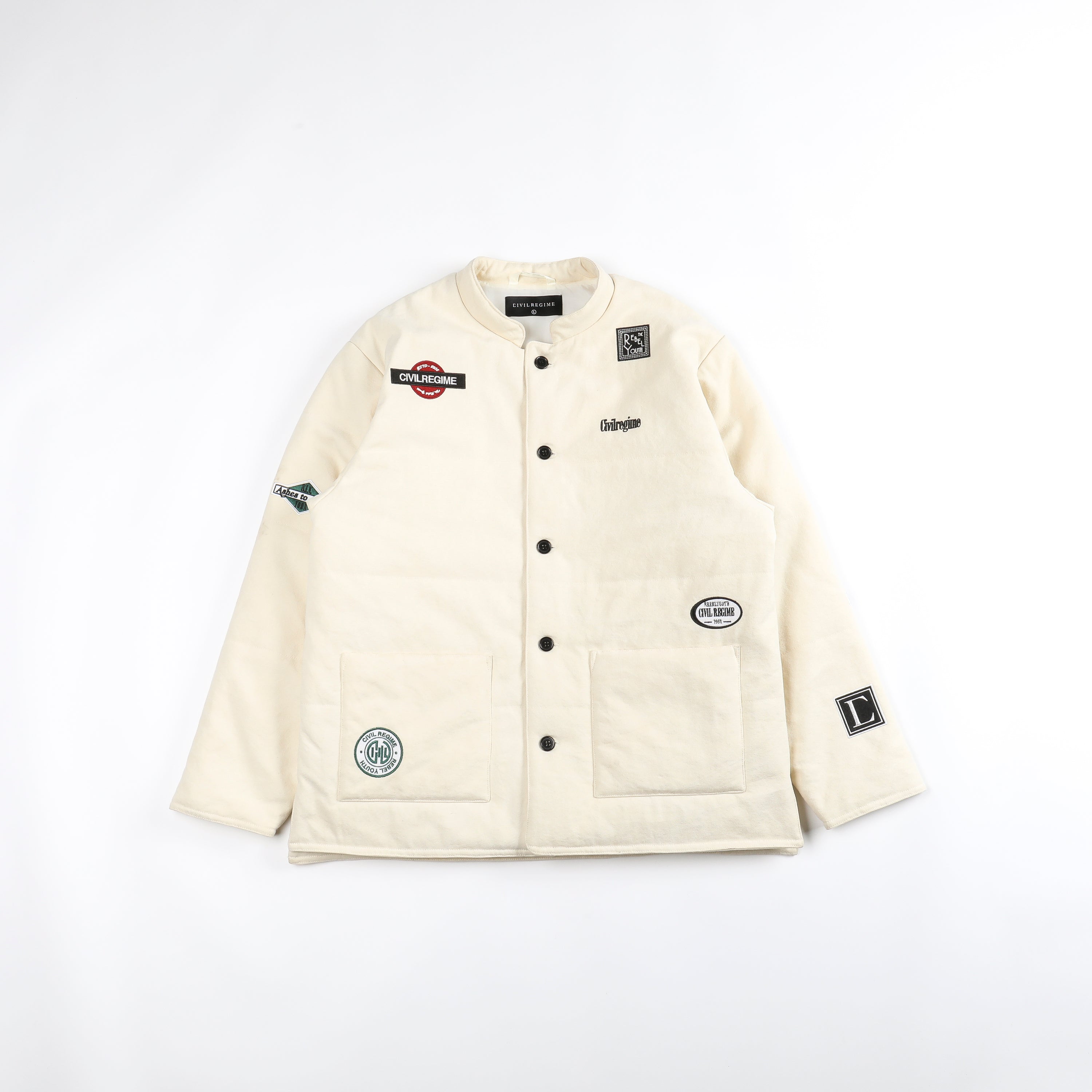 Image of Hunter Quilted Down Jacket in White  