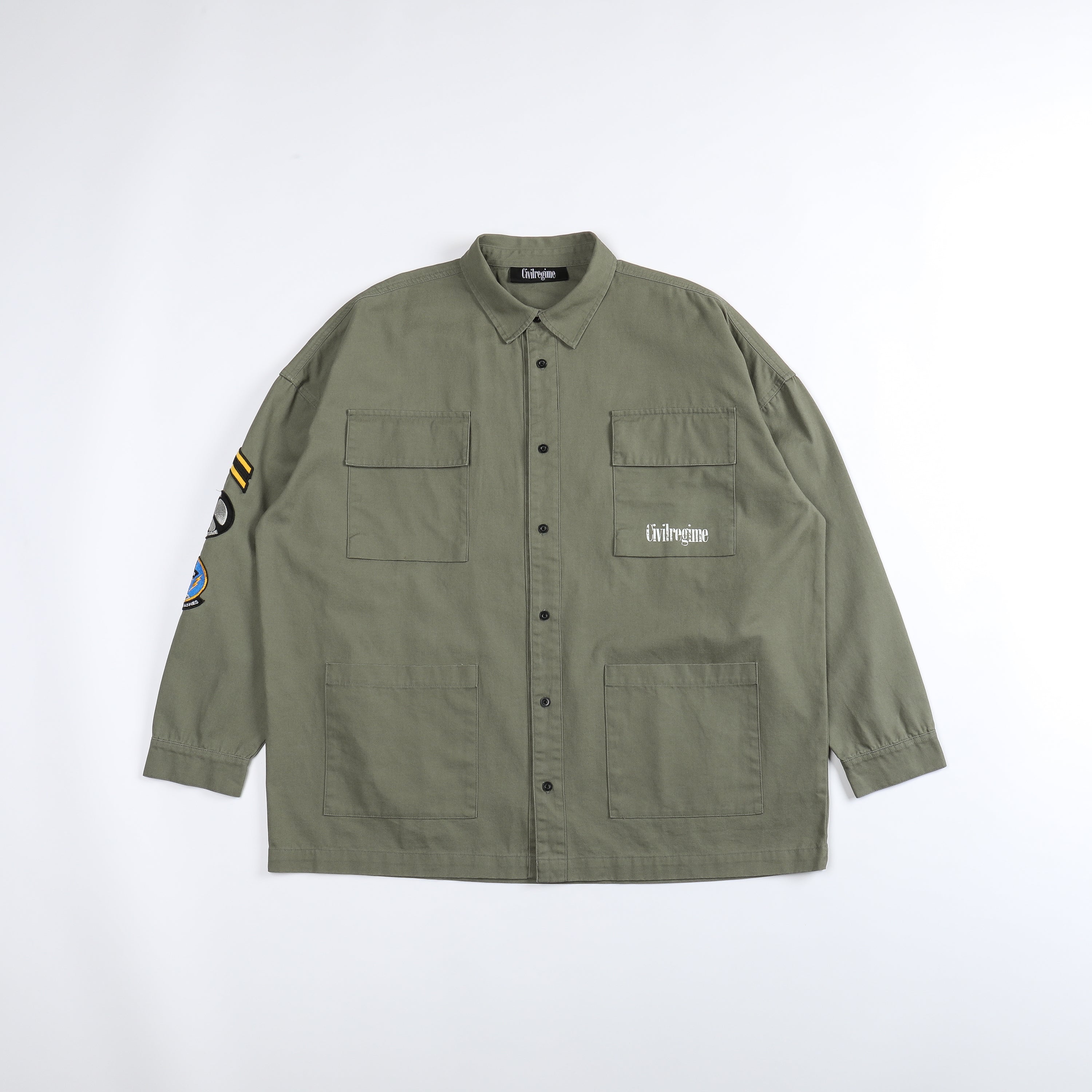 Image of Lost Paradise Fatigue Jacket in Faded Army TS LT 