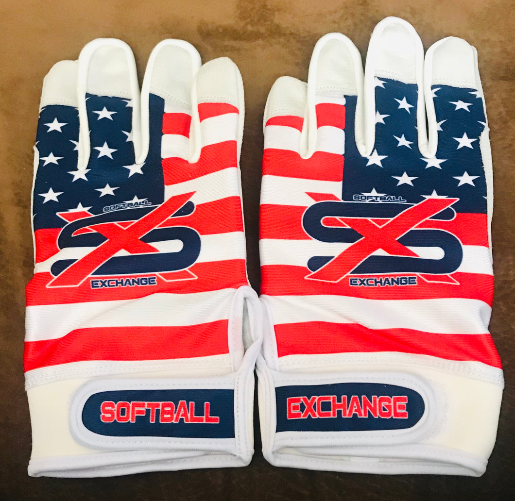 usa flag batting gloves