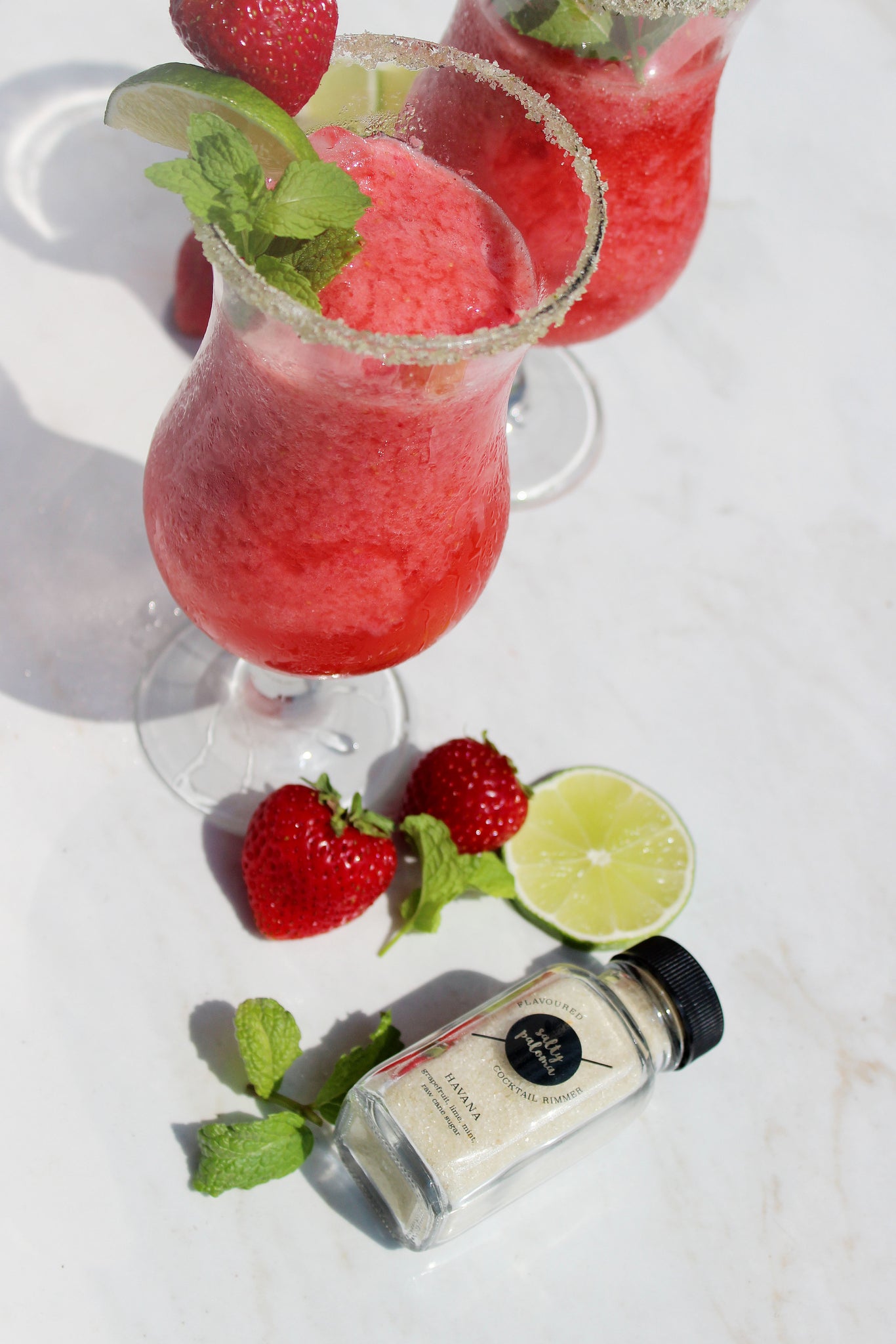 salty paloma strawberry daiquiri cocktail recipe