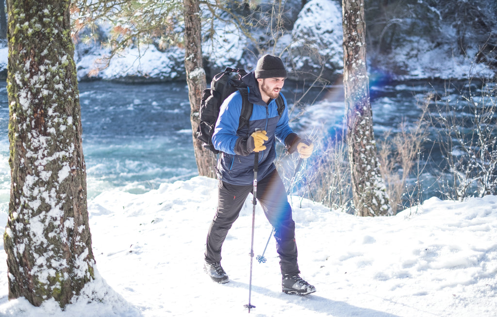 using trekking poles