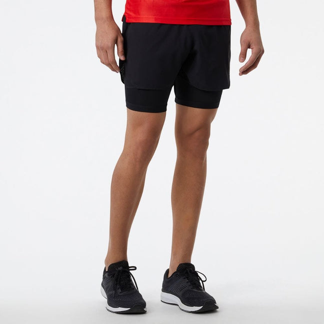 Divergent 2-in-1 Running Short- Midnight Black