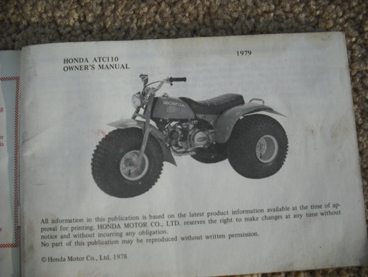 1979 honda atc 110 service manual