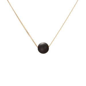 Solo Necklace - Matte Black Onyx 