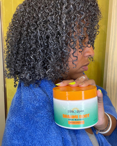 Brahmi Root Hair Masque | Deep Conditioner for Curly Hair | Bask & Bloom Essentials