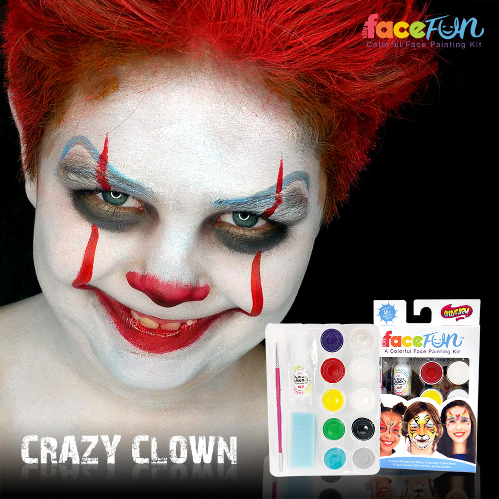 crazy face paint designs