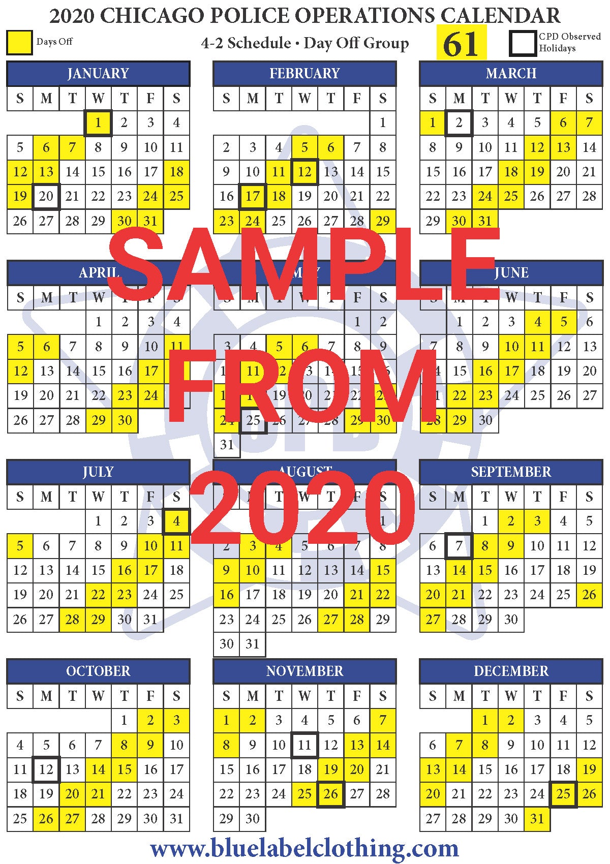 Calendrier 2024 Magnet - Line H - 21x15cm - M33