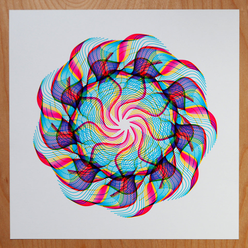 seaweed spirograph generative art by michelle chandra