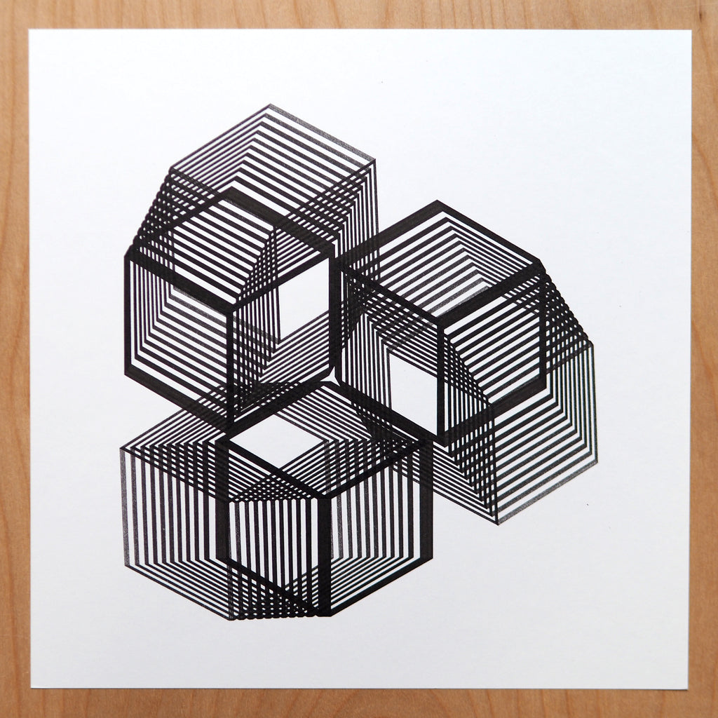 3d geometric shapes art