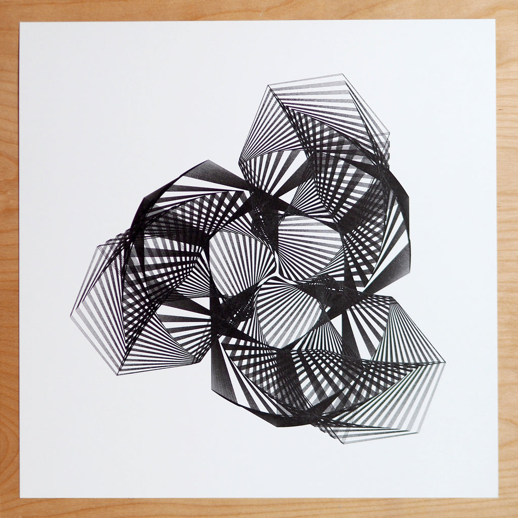 op art spirograph design by michelle chandra made with axidraw pen plotter