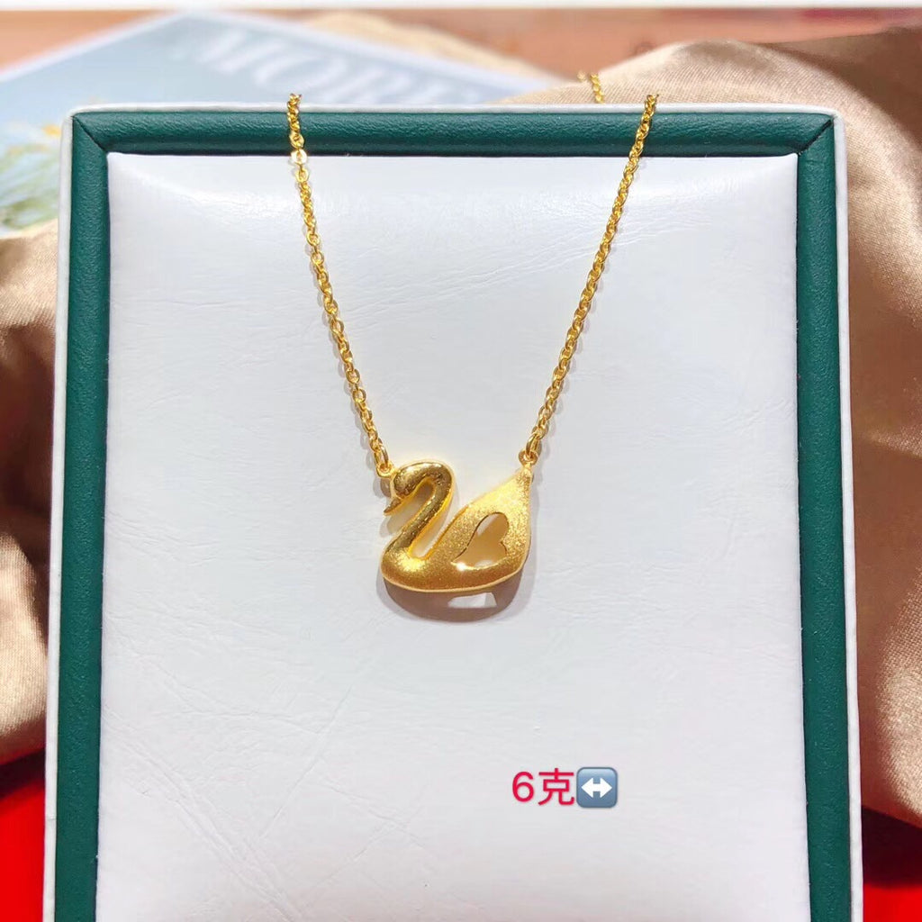 Buy 14k Solid Gold Swan Necklace, 14k Solid Gold Swan Pendant With Box  Chain, 14K Solid Gold Bird Necklace, Gift for Her, 14K Gold Bird Jewelry  Online in India - Etsy