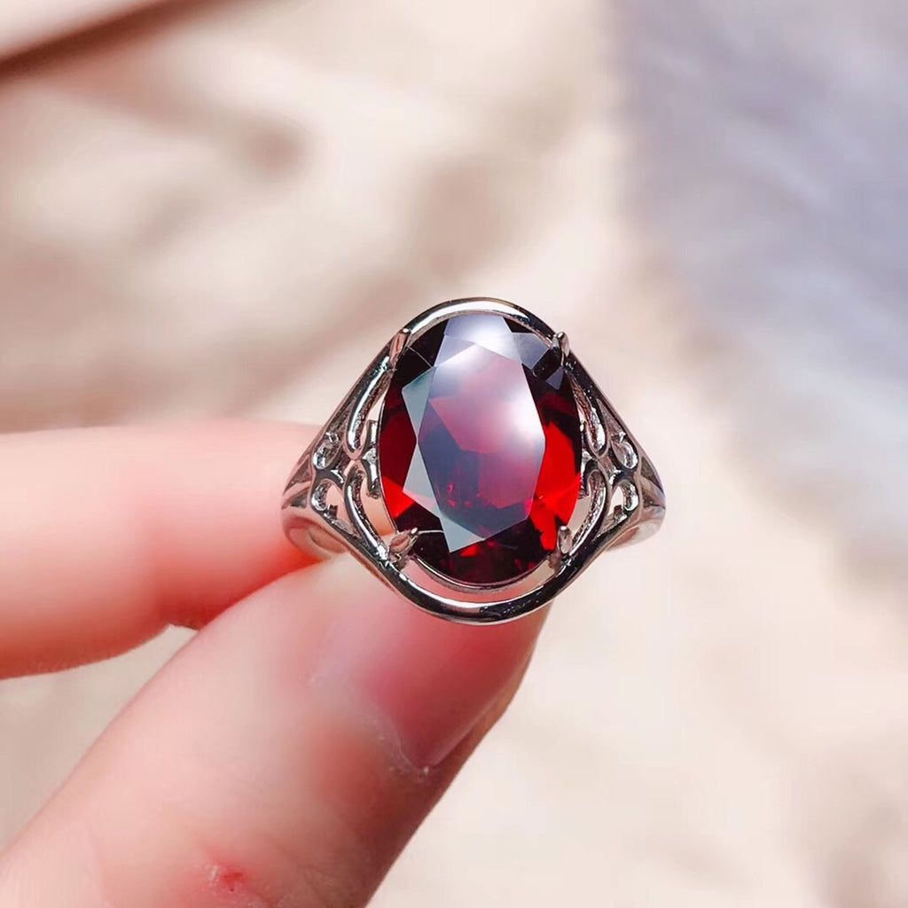 garnet stone ring