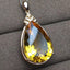 19k gold citrine diamond pendant for necklace - Xingjewelry