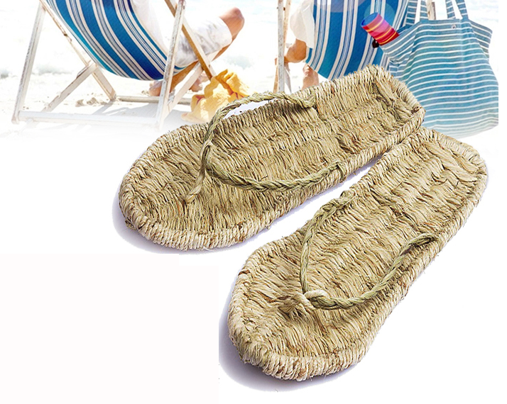 woven grass sandals