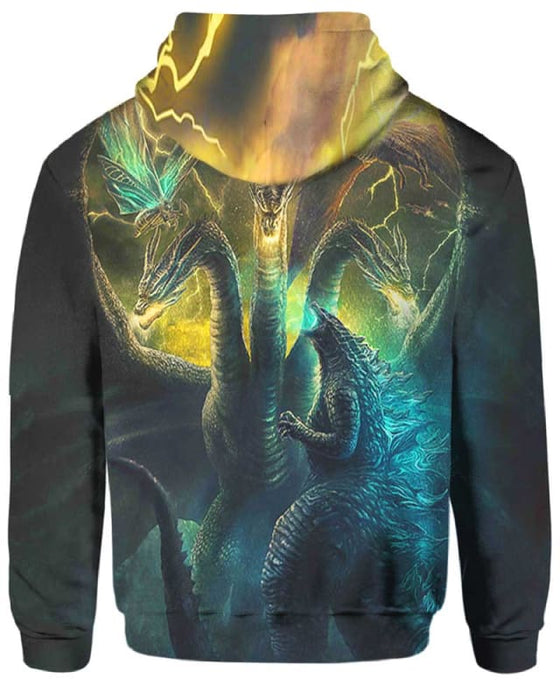 Godzilla King of the Monsters - All Over Apparel - www.secrettees.com