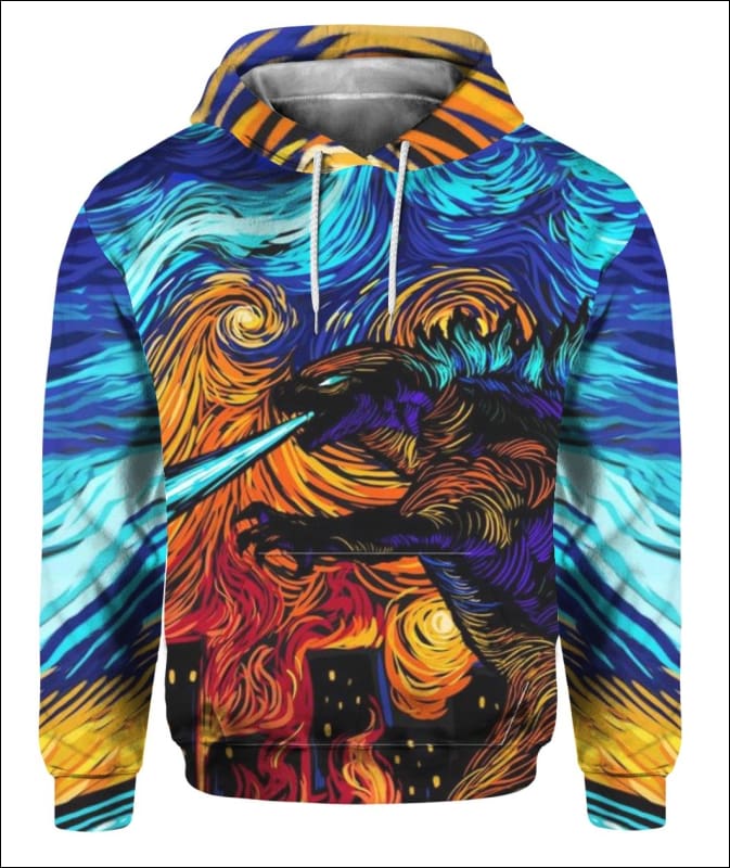 starry night pikachu hoodie