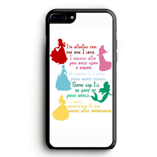 Disney Princesses Quotes Cover Iphone 6s Plus Case Yukitacase Com Yukita Case