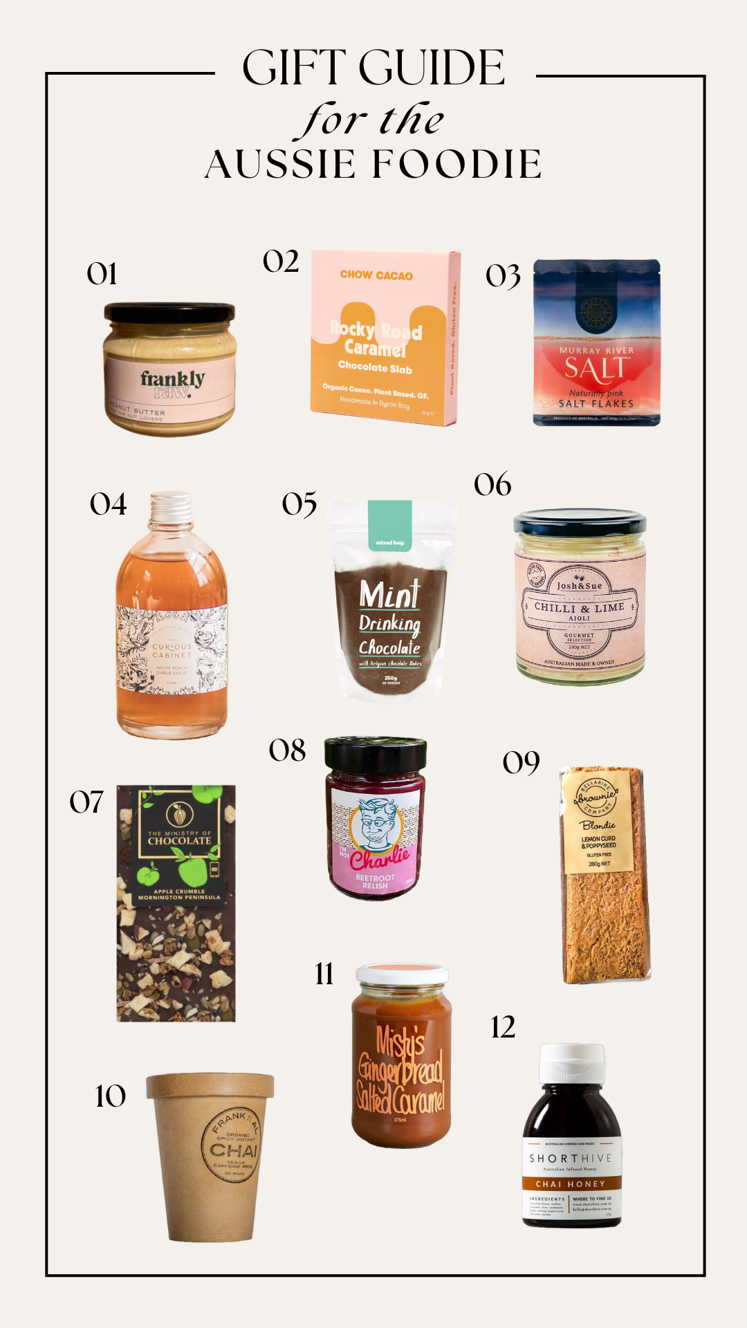 Gift Guide For the Aussie Foodie Stocking Stuffers Secret Santa Local Food Shop Small Honey Christmas Gift Ideas