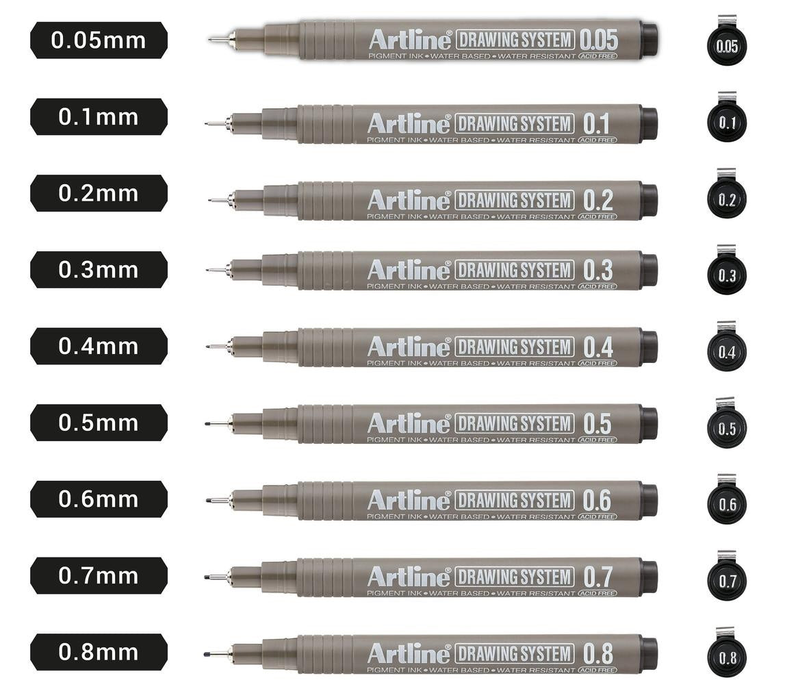 Artline Long Nib Permanent Marker EK710 Tip Size 1.0mm - 1 DOZEN