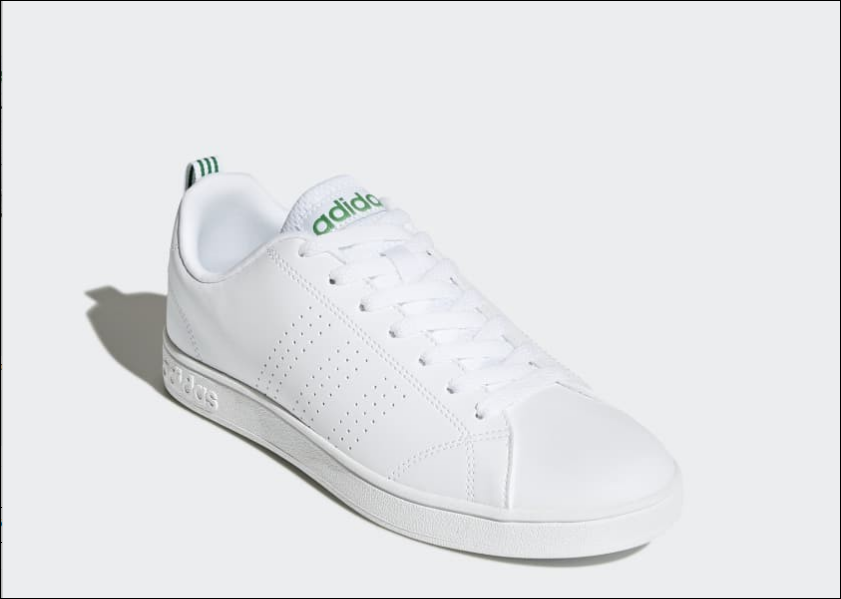 1) Adidas NEO Val Clean White Green Men's – Pimp Kicks