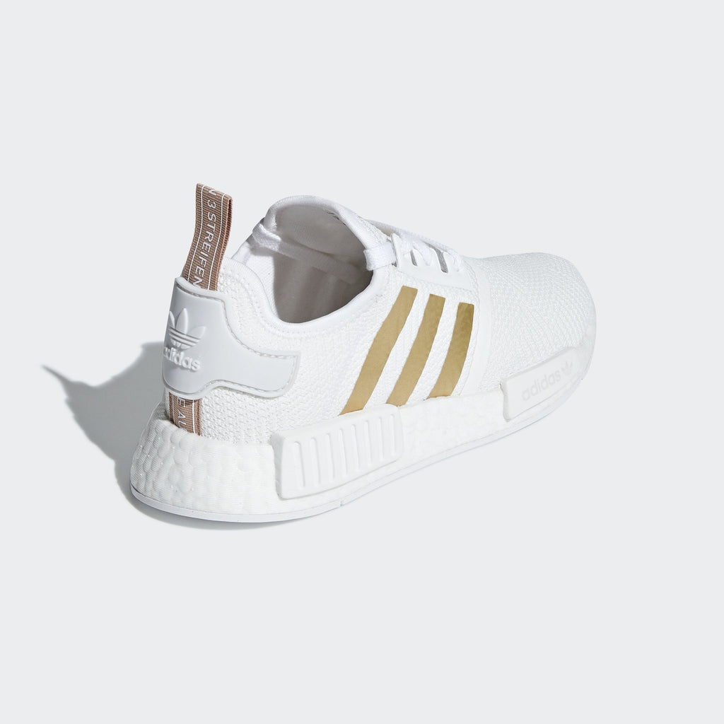 adidas white and gold nmd