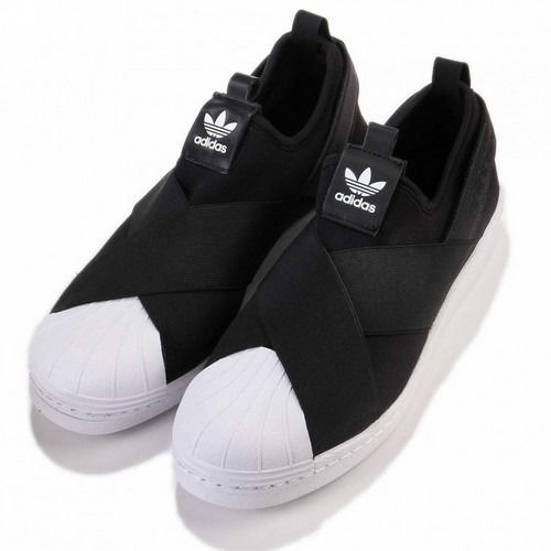 adidas black slip on womens