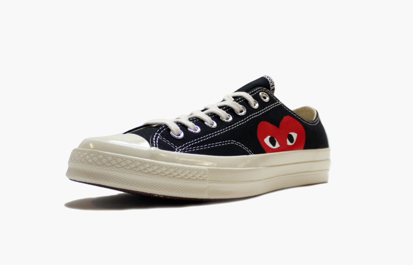 Converse X CDG Chuck Taylor All Star Low Play Black Women's – Pimp Kicks