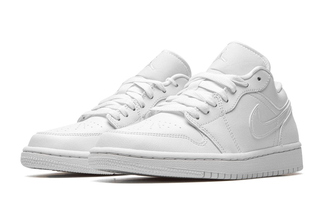 jordan 1 low triple white mens